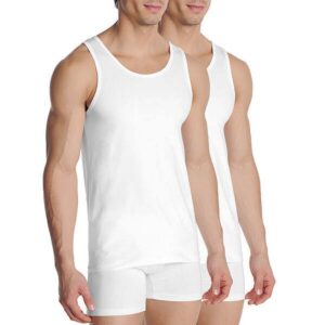 Набір 2 білі майки з бавовни Dim – EcoDIM