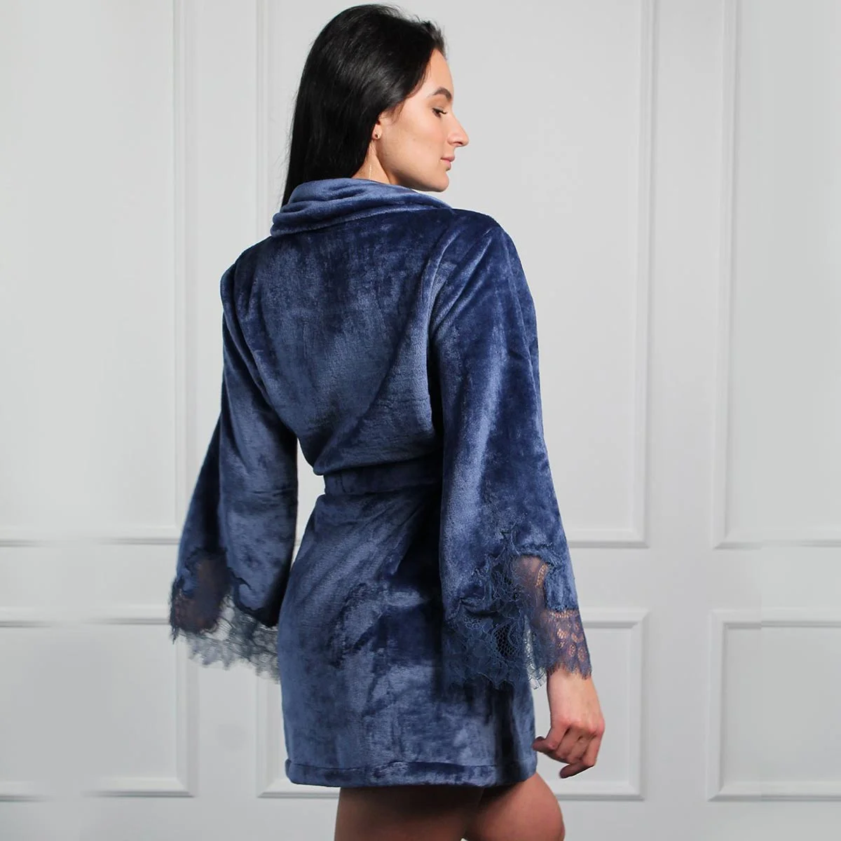 Короткий жіночий халат Felena – Felena - Зображення 3