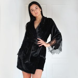 Короткий жіночий халат Felena – Felena