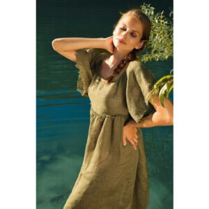 Льняна сукня максі Nicole Olivier — TEDDY