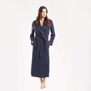 Довгий жіночий халат Rosch - Navy